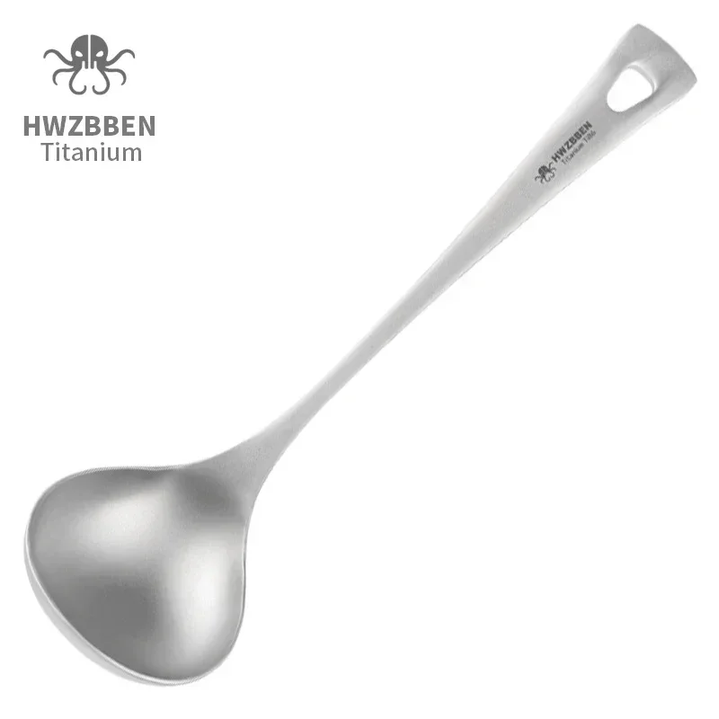 Camping Outdoor Cooking Table - HWZBBEN Outdoor Titanium Soup Spoons with