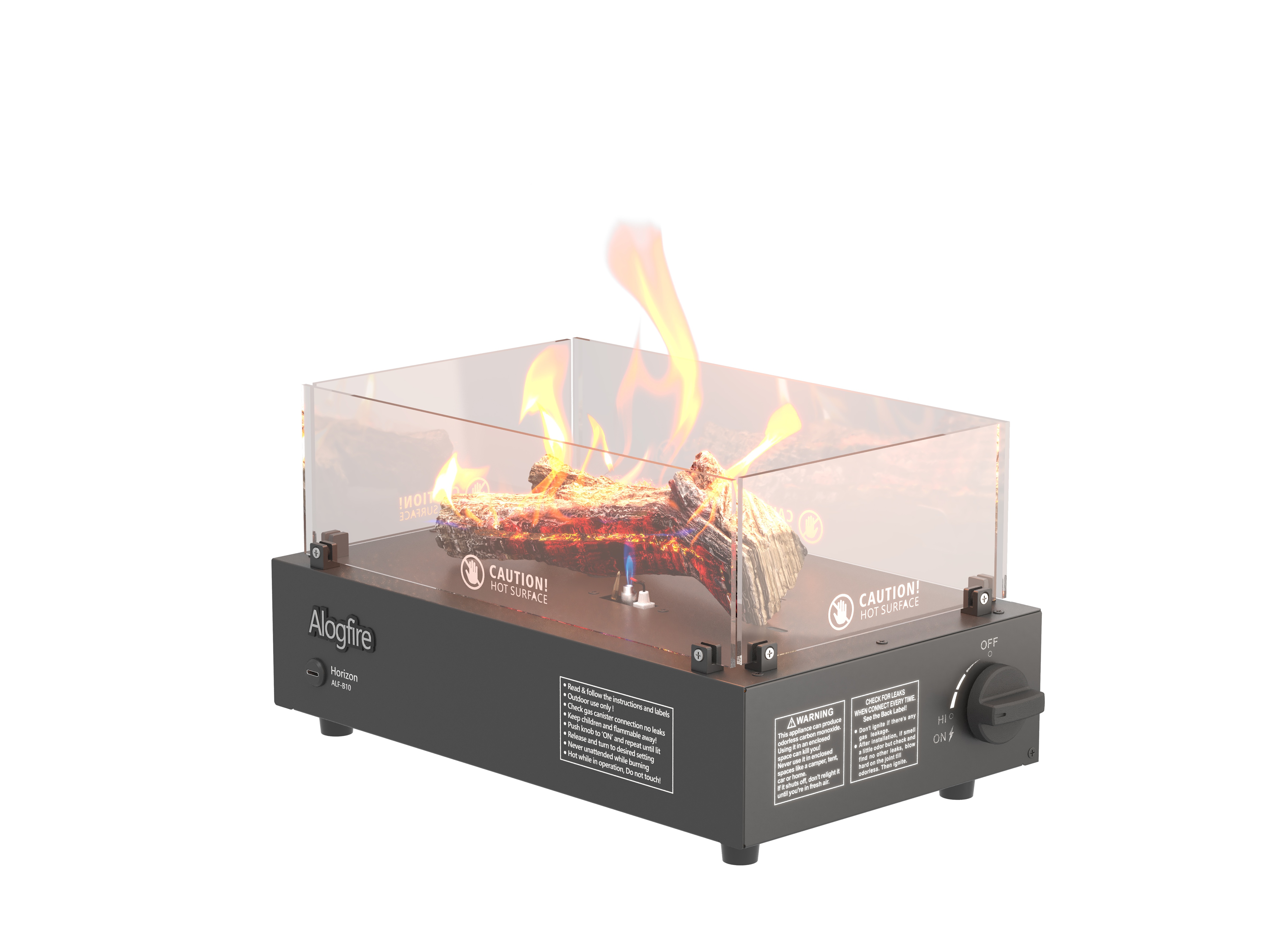 Camping Cooking Fire - Alogfire Real Flame Smokeless Camping Fire