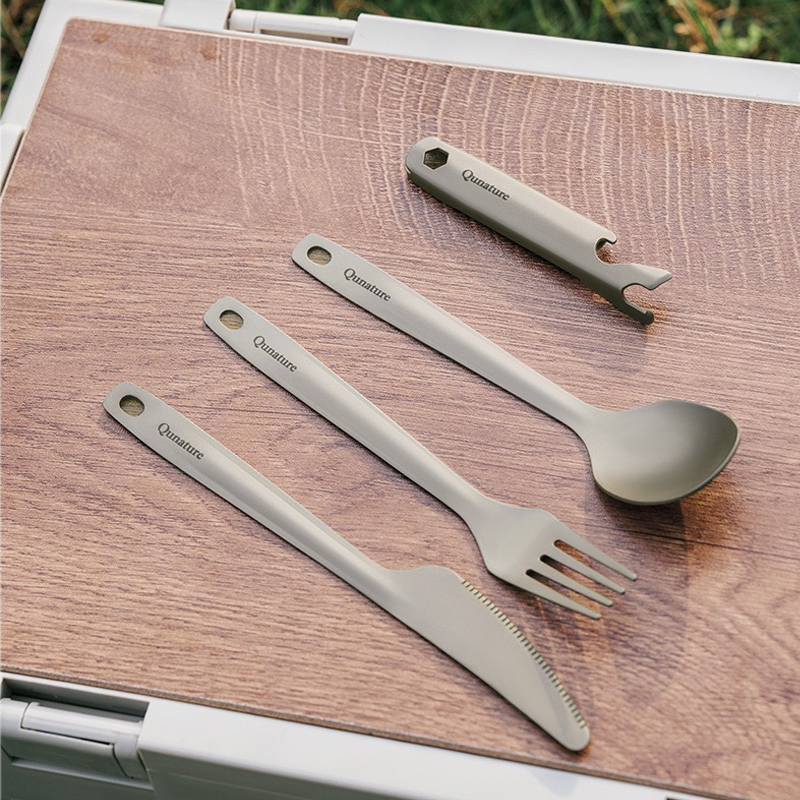 Camp Spork Set - Camping Titanium Spork Spoon Outdoor Lightweight