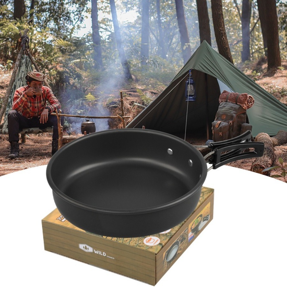 Camping Cooking Set Non Stick - Non-stick Camping Frying Pan with Foldable