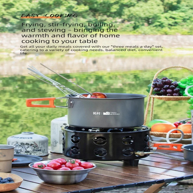 Camping Cooking Bundle - Camping Cookware Set Outdoor Pot Tableware