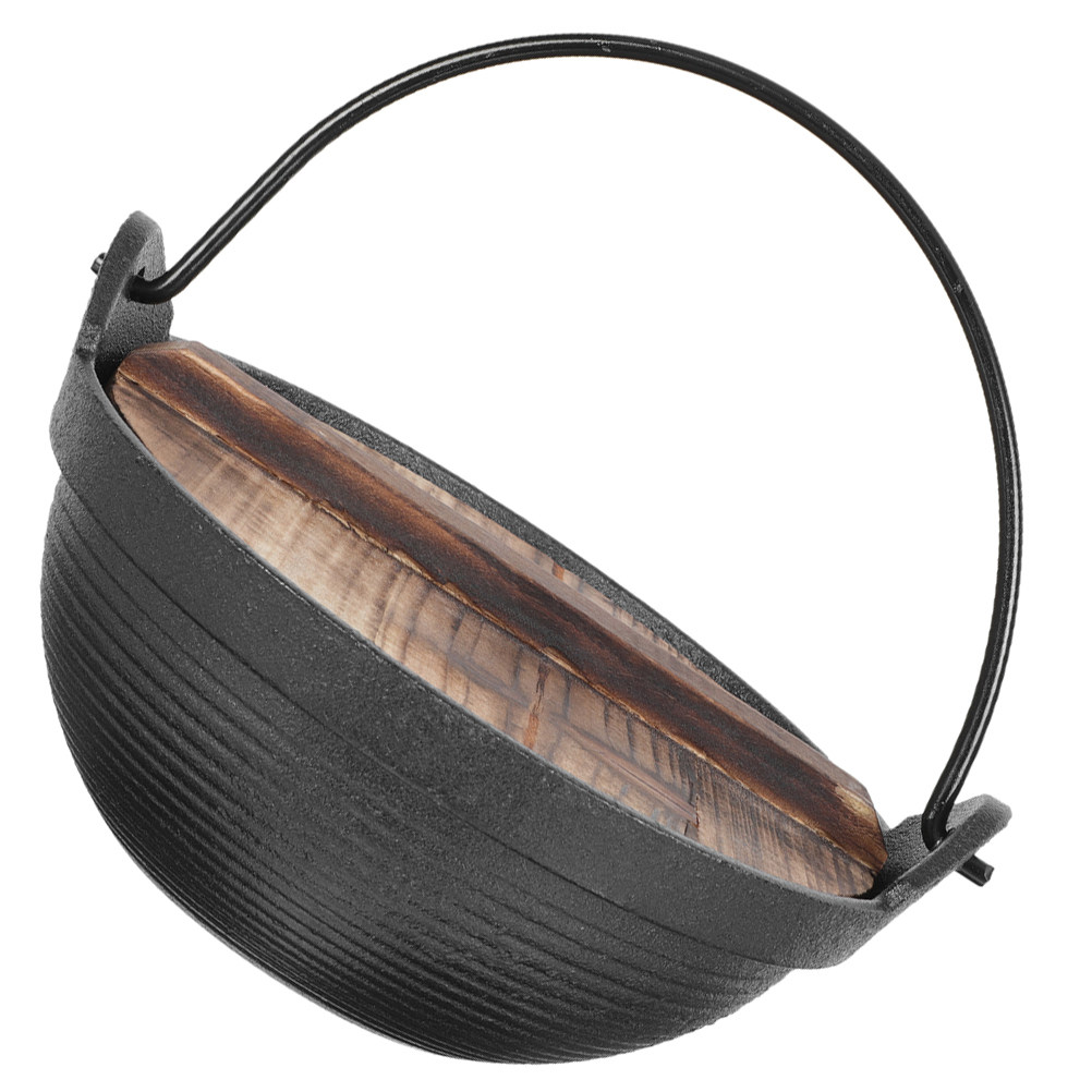 Japanese Camping Cooking - Japanese Style Iron Stewing Pot Heavy