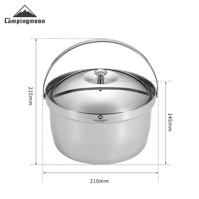 Camping Cooking Roll - CAMPINGMOON CC-21 Stewed Rice Pot Thickened