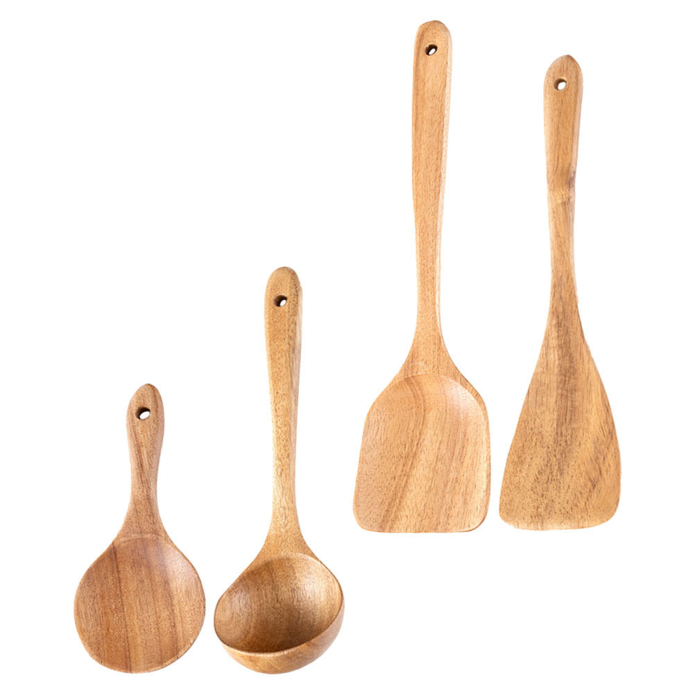 1Set Wooden Kitchen Utensil Se – обзор и цена Camping Cooking Set Non Stick