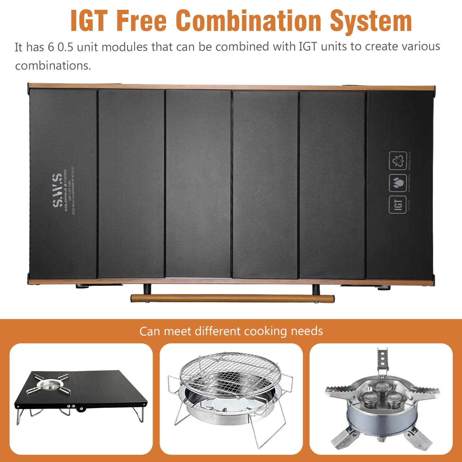 IGT Unit Combination Table wit – обзор и цена Camping Outdoor Cooking Table