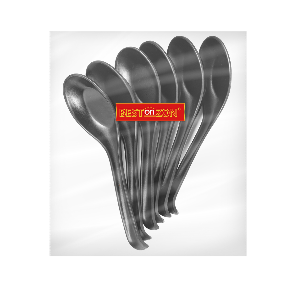 6pcs Plastic Soup Spoon Black  – обзор и цена Japanese Camping Cooking