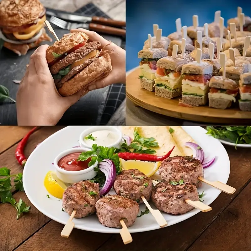 50Pcs Disposable Bamboo Sticks – обзор и цена Camping Outdoor Cooking Table