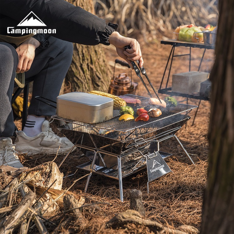 CAMPINGMOON MT-3 Large Folding – обзор и цена Camp Grill Portable Folding