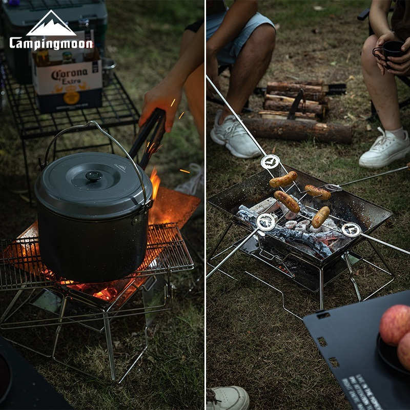 CAMPINGMOON MT-3 Large Folding – обзор и цена Camp Grill Portable Folding