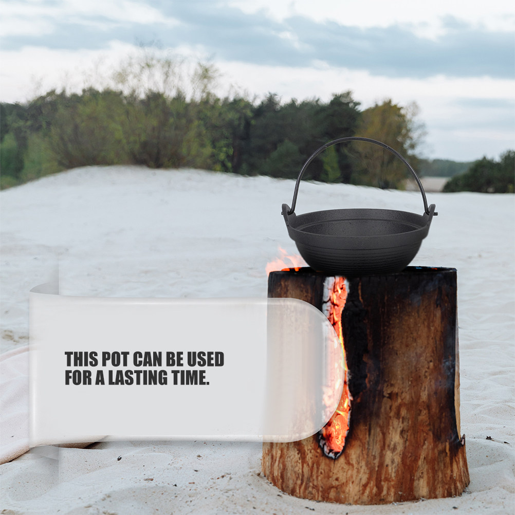 Premium Cast Iron Hanging Cook – обзор и цена Japanese Camping Cooking