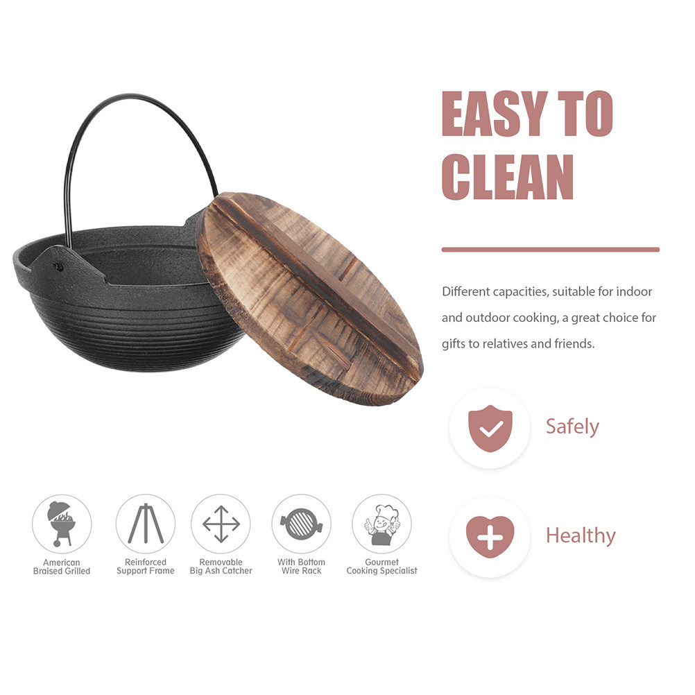 Premium Cast Iron Hanging Cook – обзор и цена Japanese Camping Cooking