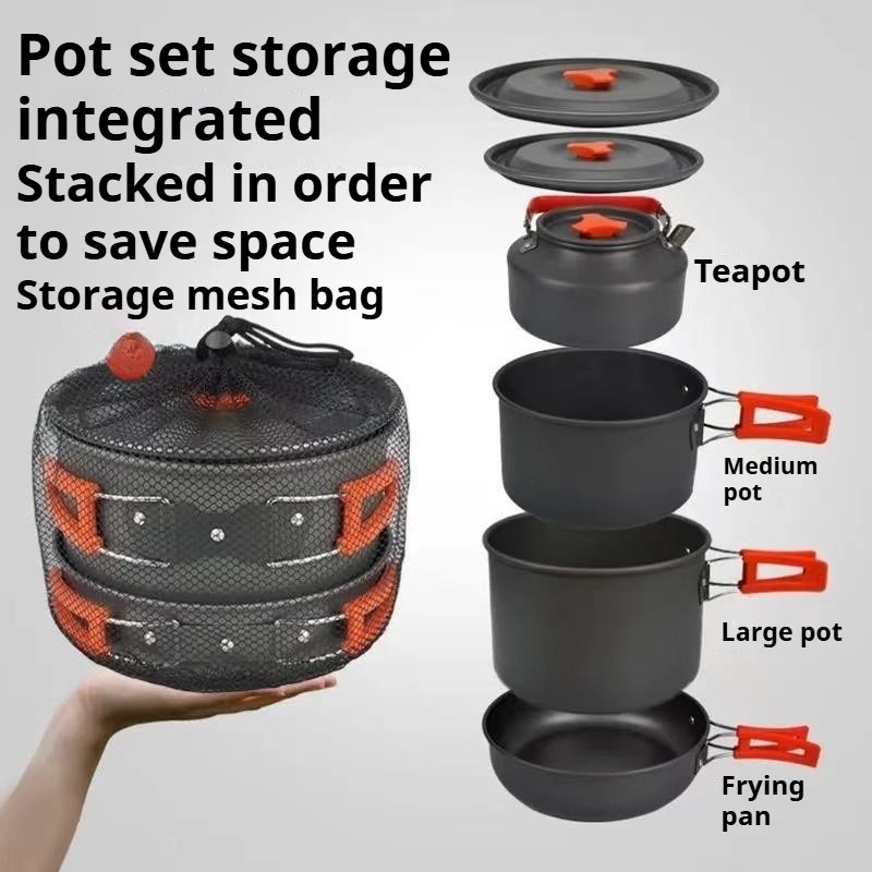 Portable Large Capacity Pot Co – обзор и цена Camping Cooking Easy