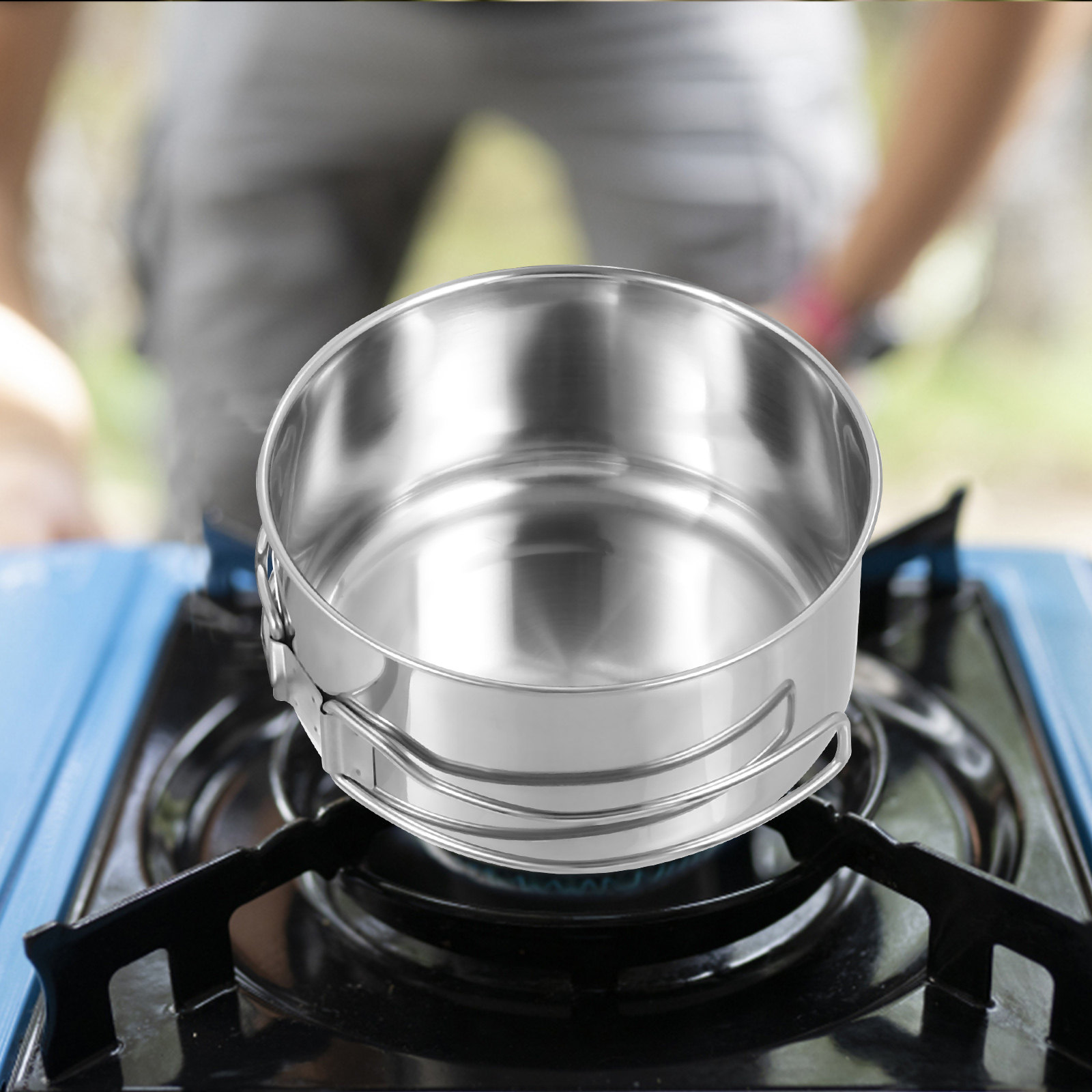 4Pcs Outdoor Camping Cookware  – обзор и цена Camping Cooking Set Non Stick