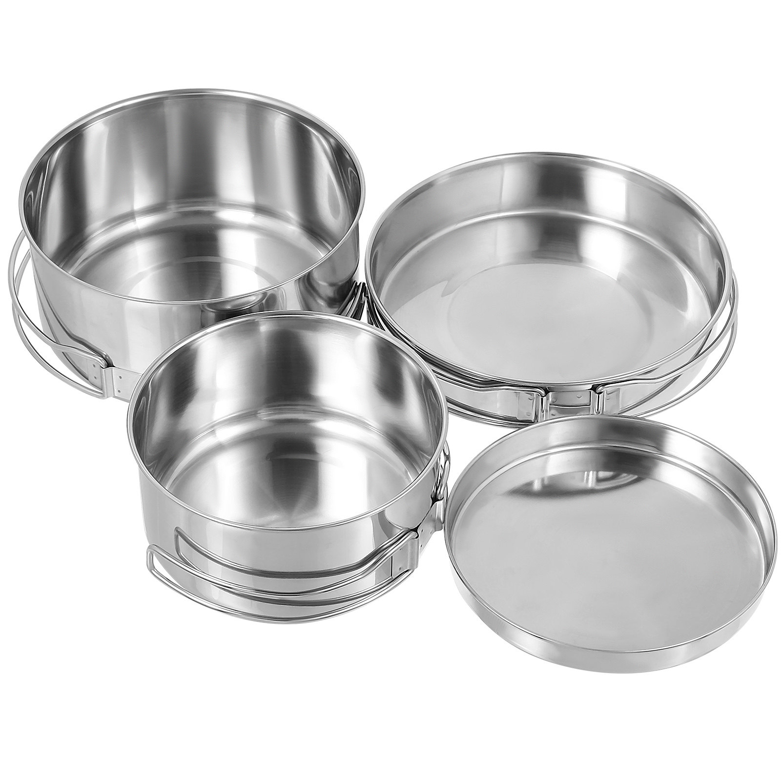 4Pcs Outdoor Camping Cookware  – обзор и цена Camping Cooking Set Non Stick