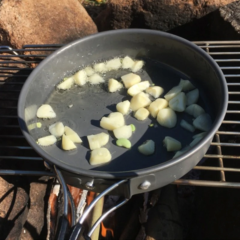 Portable Frying Pan with Stora – обзор и цена Camping Cooking Set Non Stick