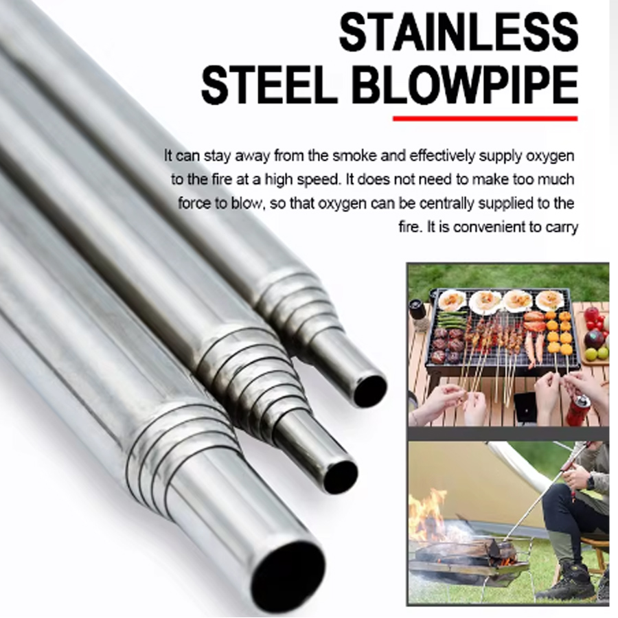Stainless Steel Blowpipe Pocke – обзор и цена Camping Cooking Fire