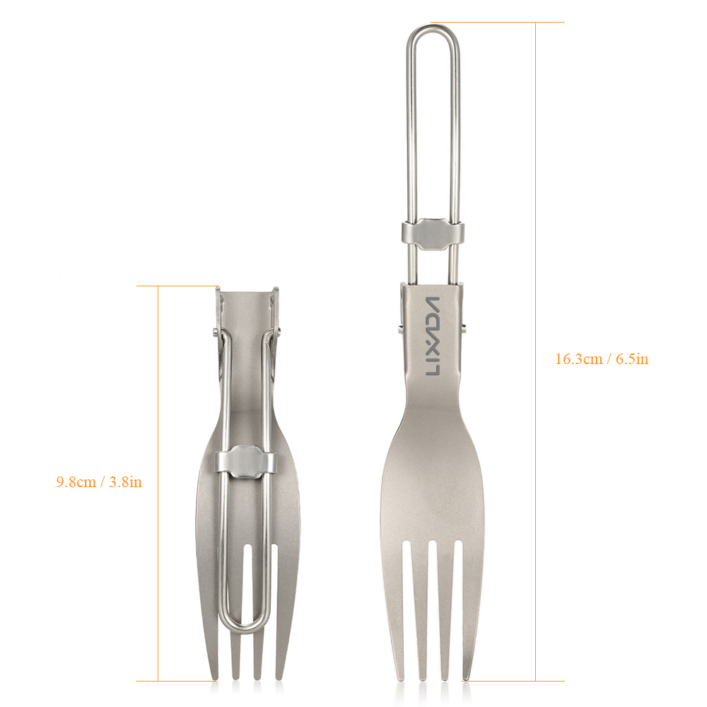 Lixada Titanium Folding Fork U – обзор и цена Camping Outdoor Cooking Table