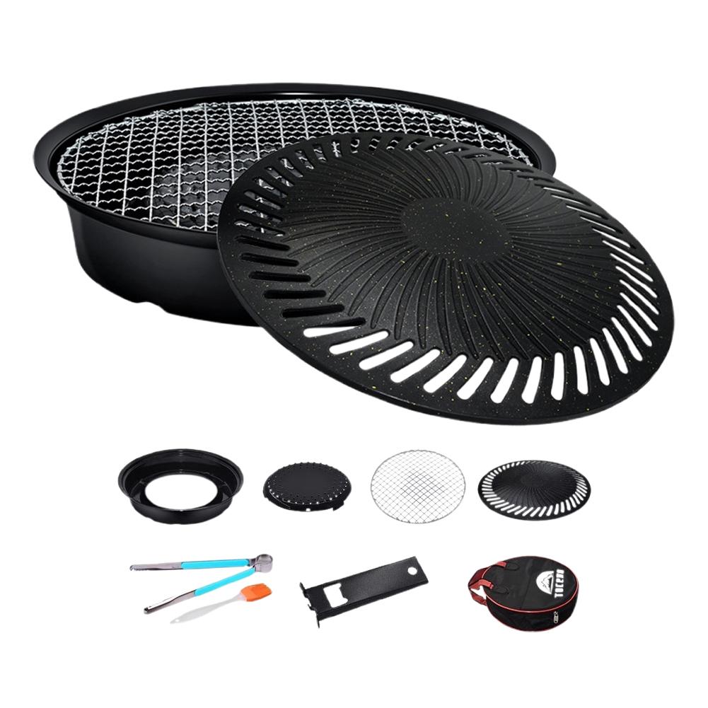 Korean Smokeless Barbecue Gril – обзор и цена Camping Cooking Set Non Stick