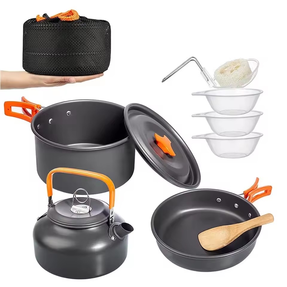 Camping Cooking set Camping Co – обзор и цена Camping Cooking Set Non Stick