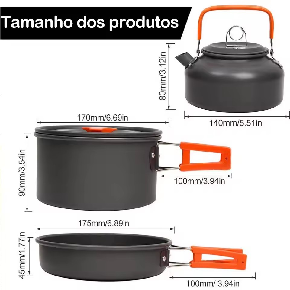 Camping Cooking set Camping Co – обзор и цена Camping Cooking Set Non Stick