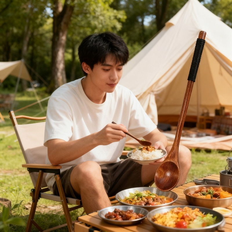 Japanese Wooden Spoon for Tea  – обзор и цена Japanese Camping Cooking