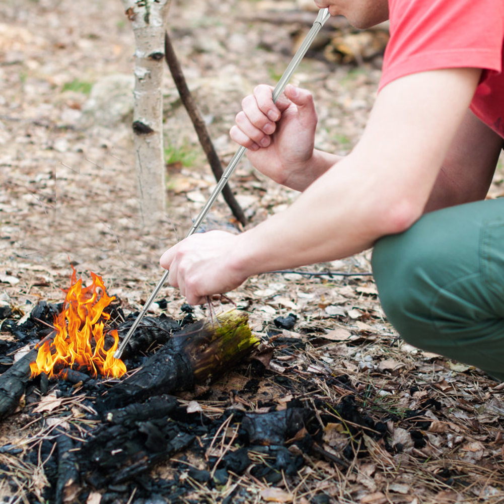 Outdoor Cooking Blow Fire Tube – обзор и цена Camping Cooking Fire