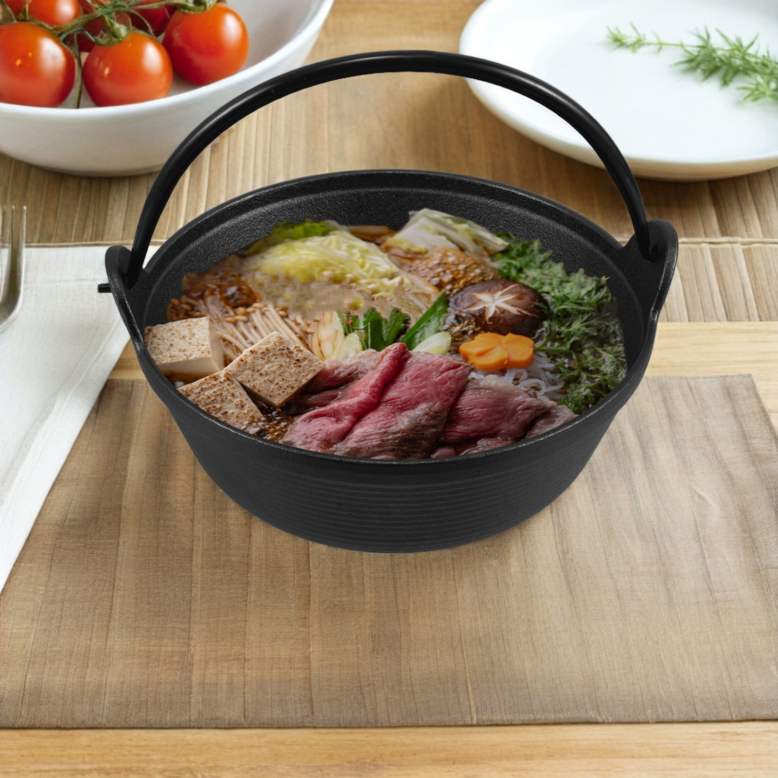 Japanese Style Cast Iron Sukiy – обзор и цена Japanese Camping Cooking