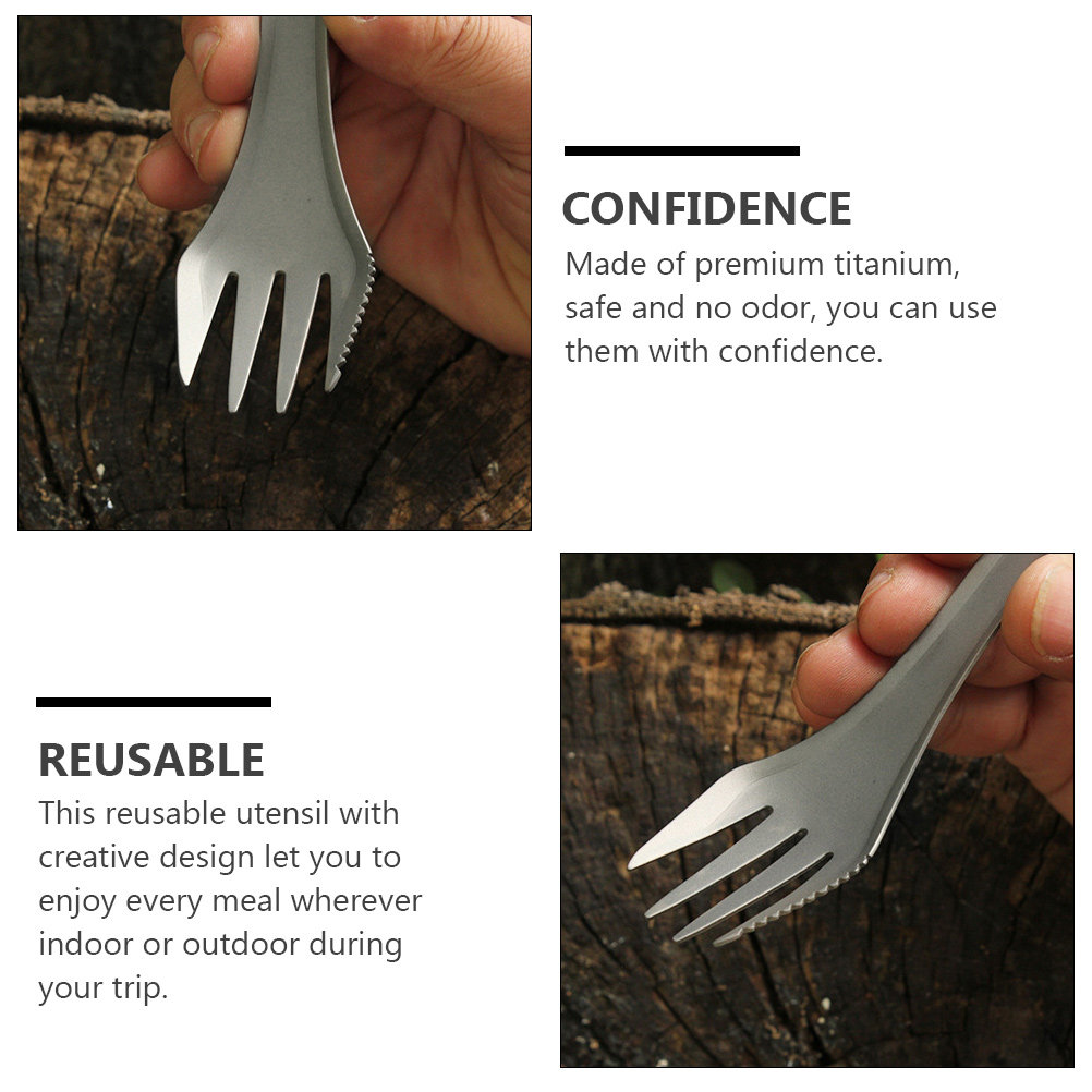 Multifunctional 3-in-1 Titaniu – обзор и цена Camp Spork Set