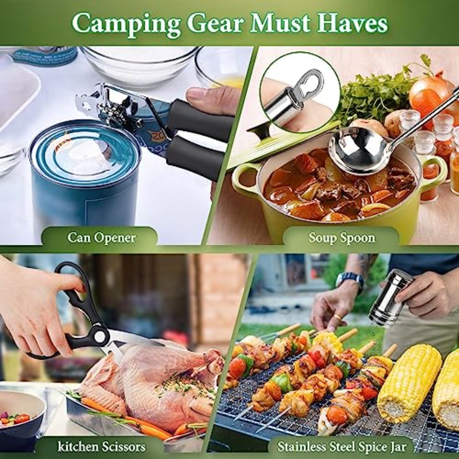 Camping Cooking Utensils Set,  – обзор и цена Van Camping Cooking