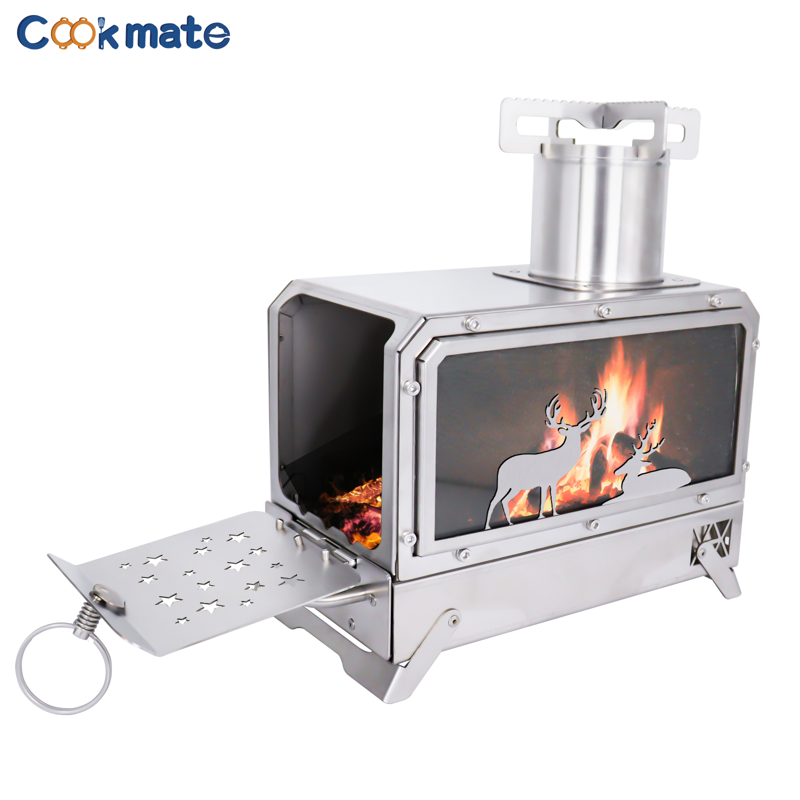 Stainless steel folding firewo – обзор и цена Camping Cooking Area