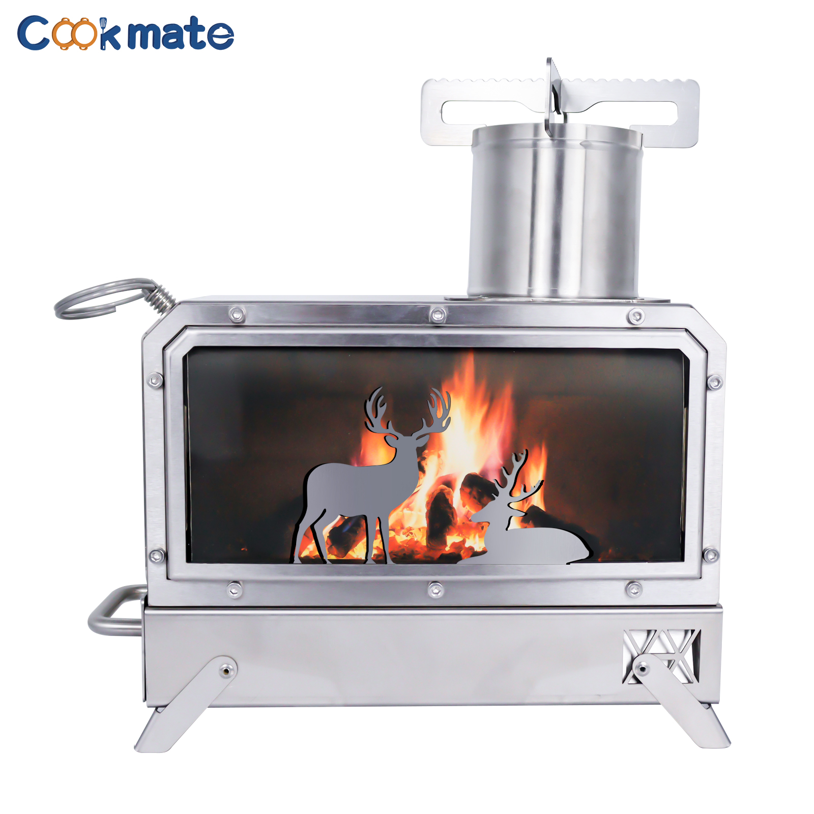 Stainless steel folding firewo – обзор и цена Camping Cooking Area