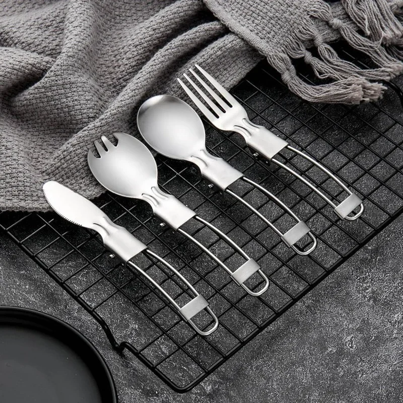 Stainless Steel Metal Foldable – обзор и цена Camp Spork Set