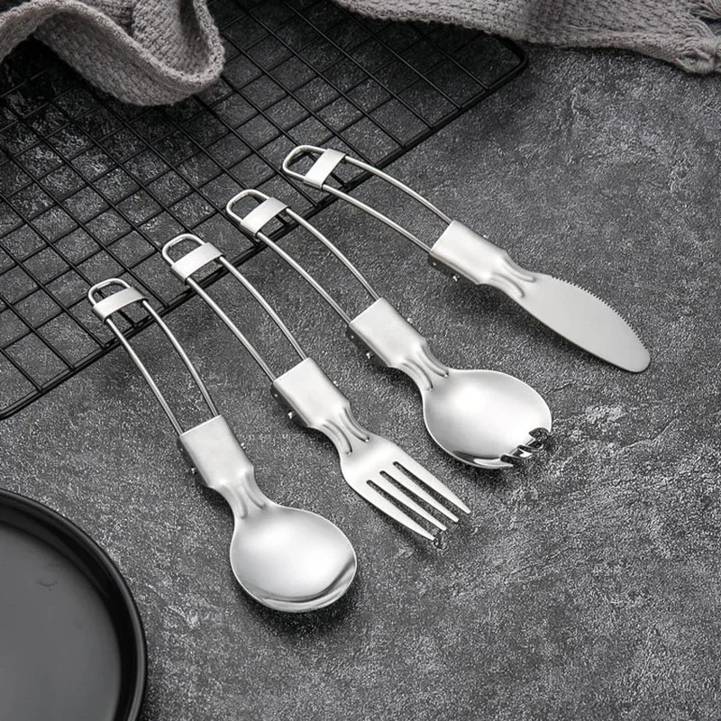 Stainless Steel Metal Foldable – обзор и цена Camp Spork Set