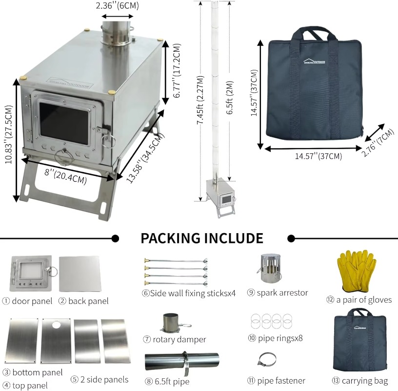 【Popular】DANCHEL S1 Foldable T – обзор и цена Camping Cooking Area