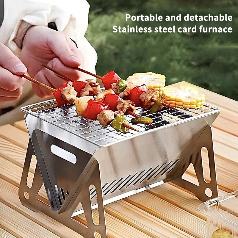 Portable Folding Stainless Ste – обзор и цена Camp Grill Portable Folding