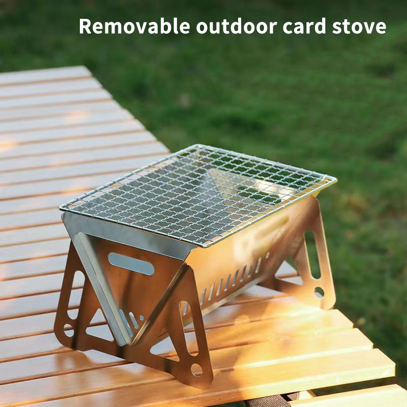 Portable Folding Stainless Ste – обзор и цена Camp Grill Portable Folding