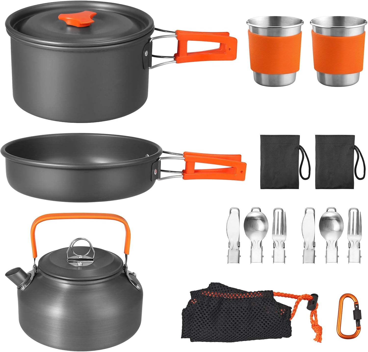 Non-Stick Camping Cookware Set – обзор и цена Camping Cooking Set Non Stick
