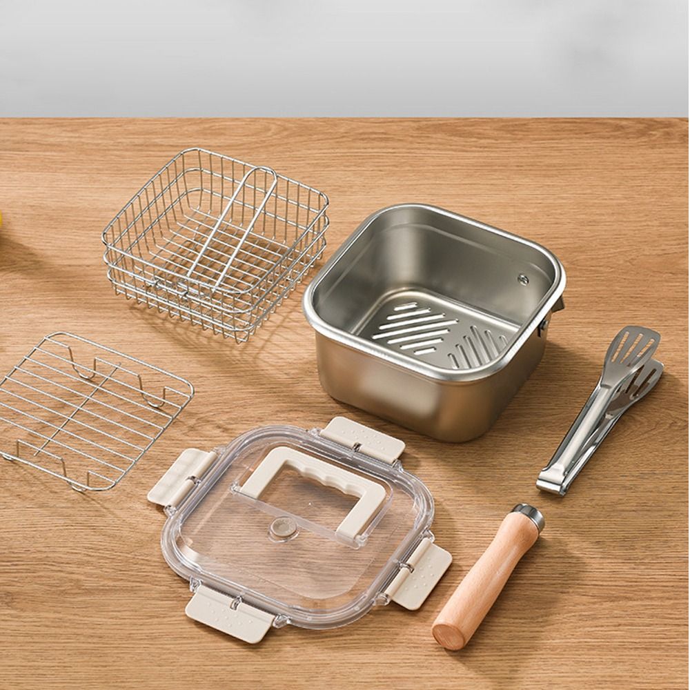 Portable Stainless Steel Fryin – обзор и цена Camping Cooking Set Non Stick