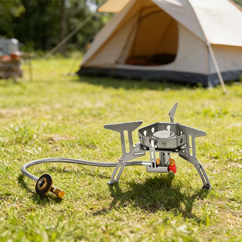 Portable 3-burner gas stove, f – обзор и цена Camping Cooking Easy