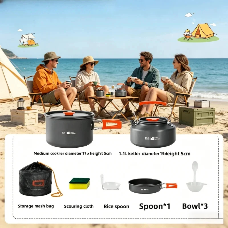 Camping Cookware Set Outdoor P – обзор и цена Camping Cooking Bundle