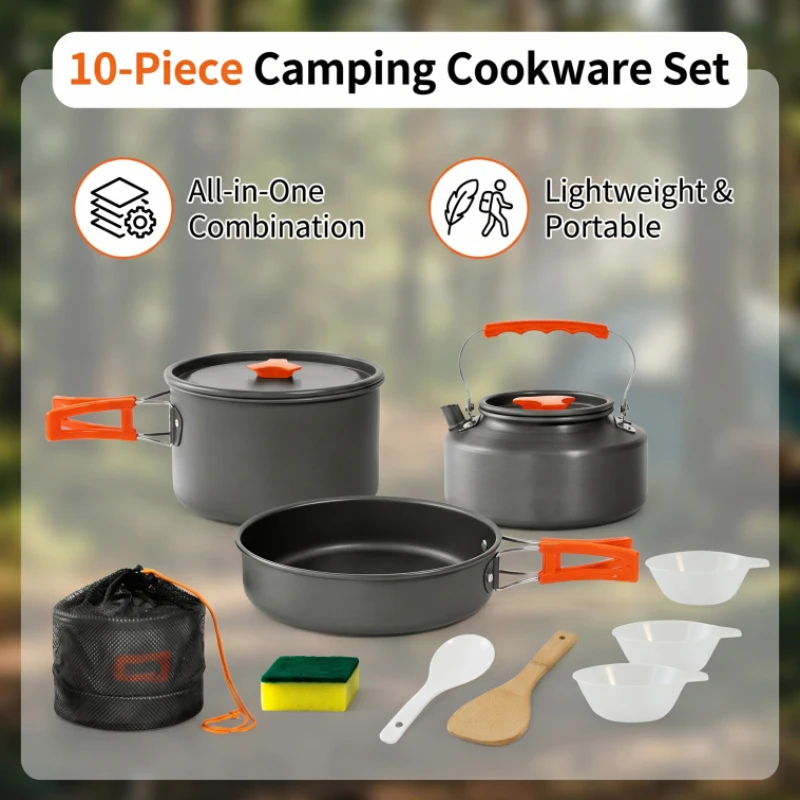 Camping Cookware Set Outdoor P – обзор и цена Camping Cooking Bundle