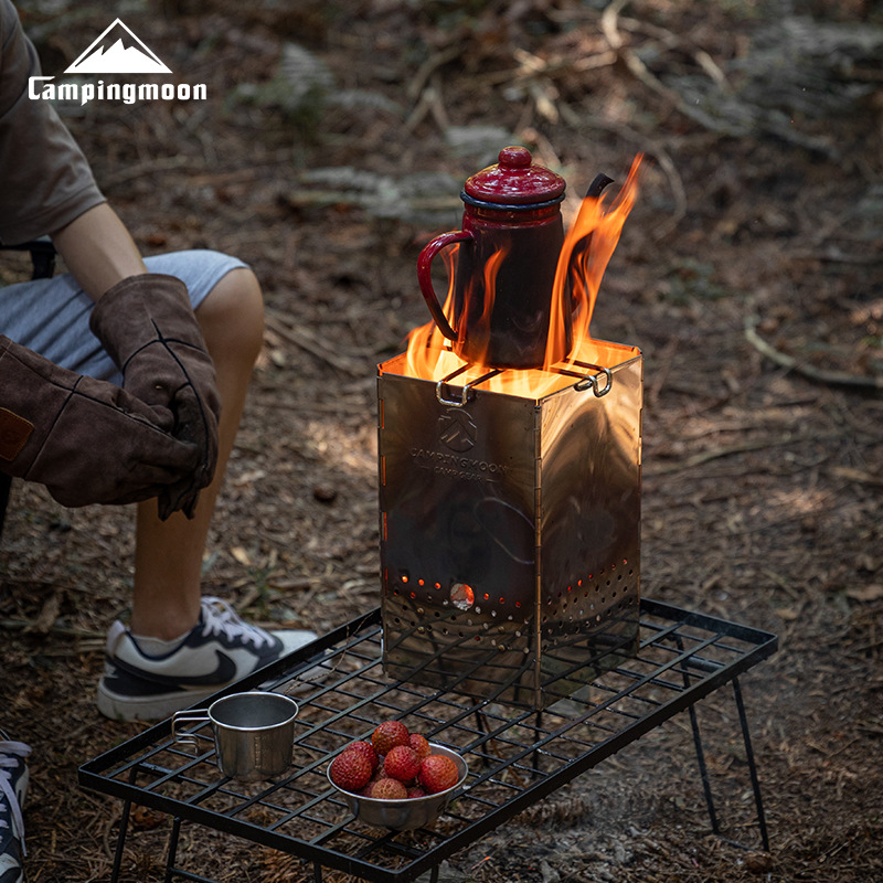 MT-18 Stainless Steel Hiking F – обзор и цена Camp Grill Portable Folding