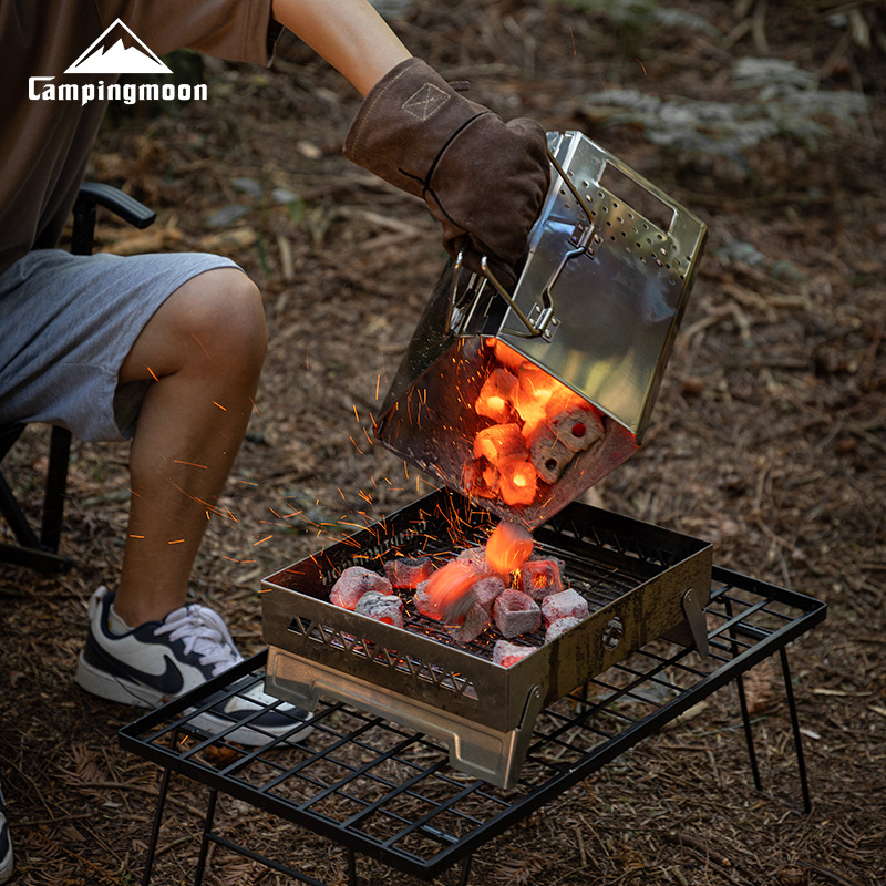 MT-18 Stainless Steel Hiking F – обзор и цена Camp Grill Portable Folding