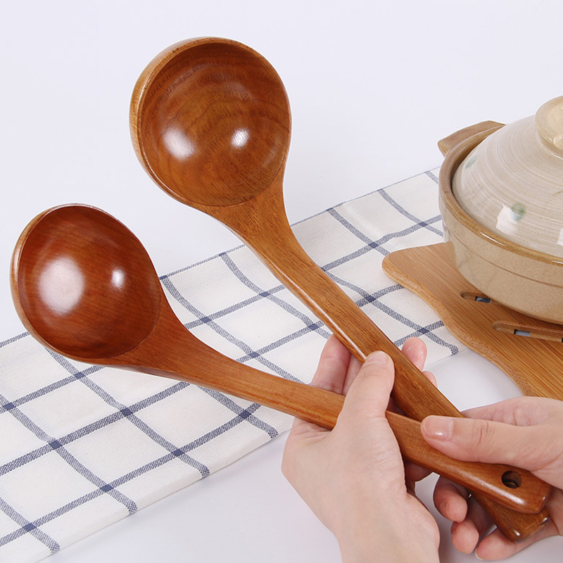 1Pc Big Wooden Spoon Long Hand – обзор и цена Japanese Camping Cooking