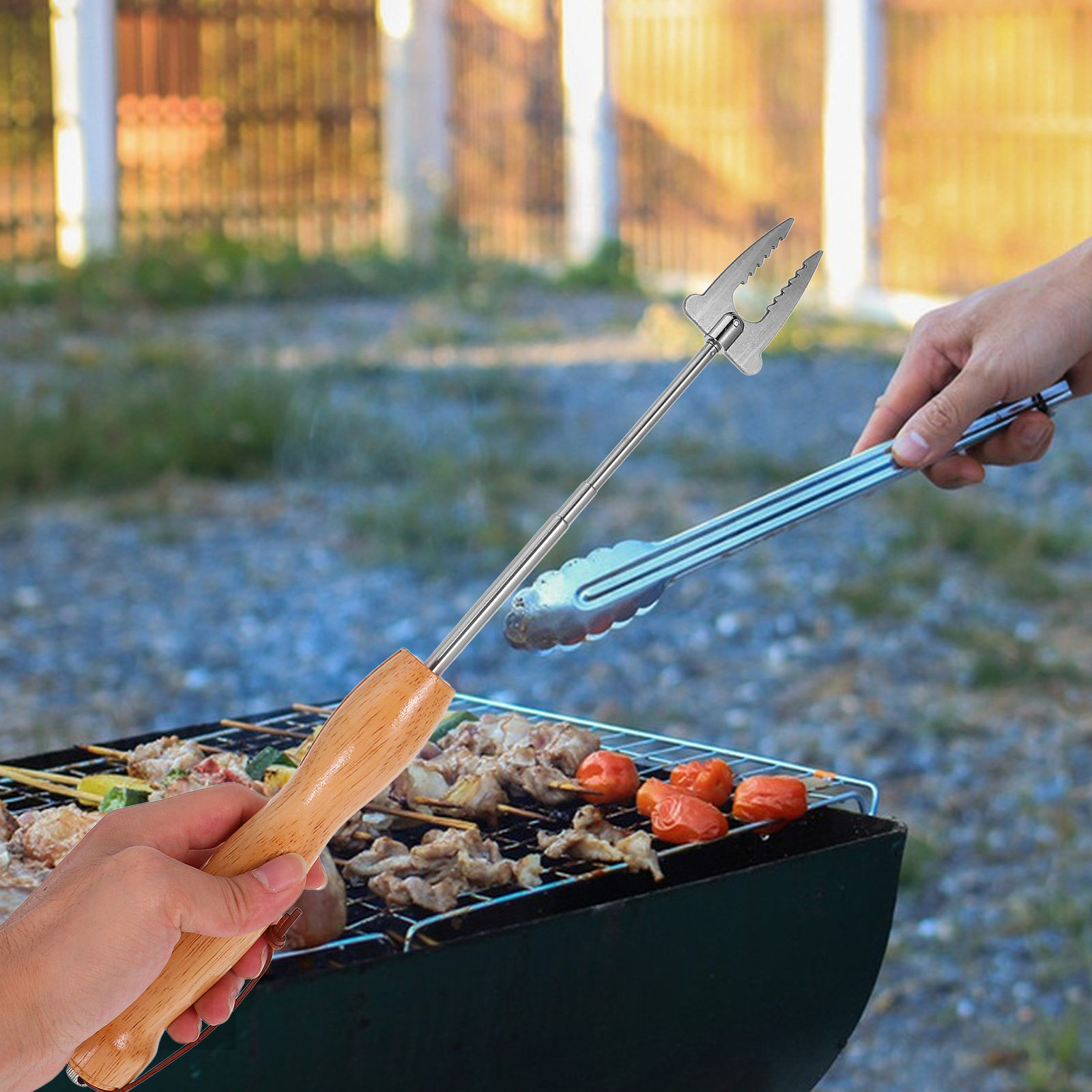 Stainless Steel Extendable Bbq – обзор и цена Camping Cooking Fire