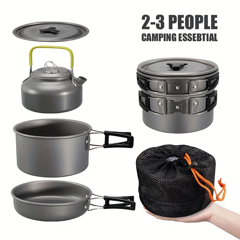 Outdoor camping cookware set a – обзор и цена Camping Cooking Set Non Stick
