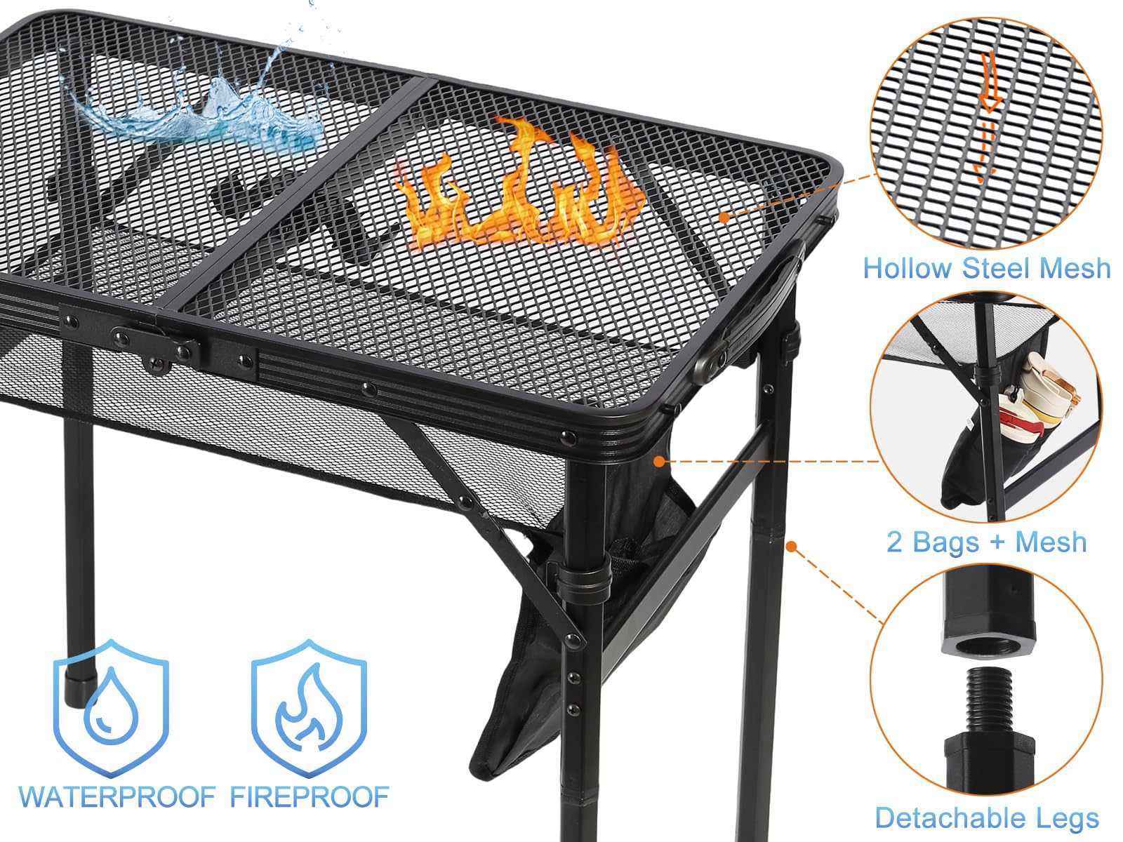 Portable Folding Mesh Grill Ta – обзор и цена Camp Grill Portable Folding