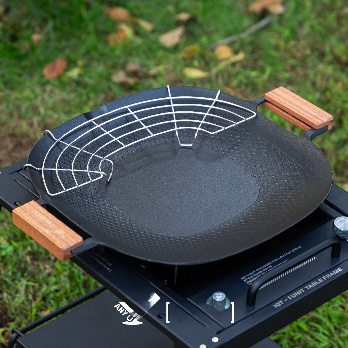 Outdoor Camping BBQ Grill Pan  – обзор и цена Camping Cooking Area
