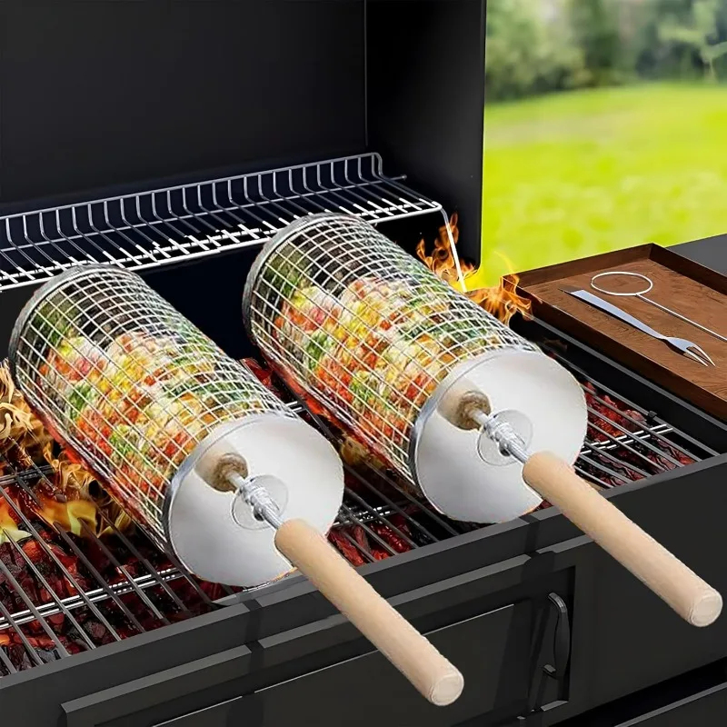 Round Rolling BBQ Grill Net 30 – обзор и цена Camping Cooking Roll