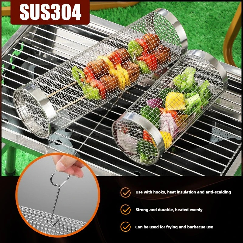 Round Rolling BBQ Grill Net 30 – обзор и цена Camping Cooking Roll